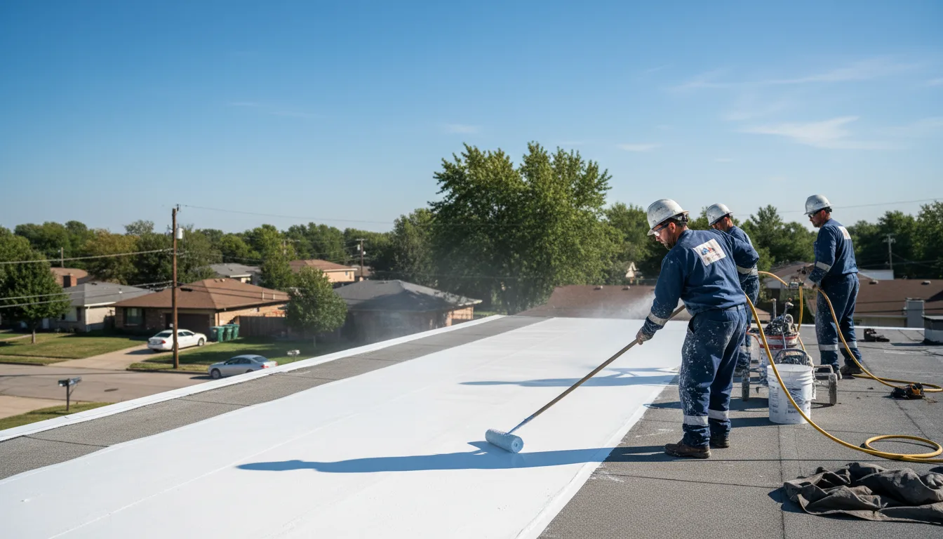 Commercial roof coating in Plainfield, WI near me